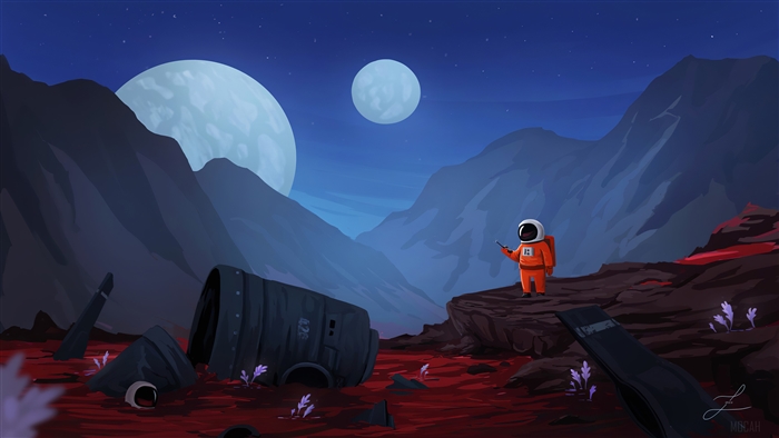 Little Astronaut on Alien Planet 4K
