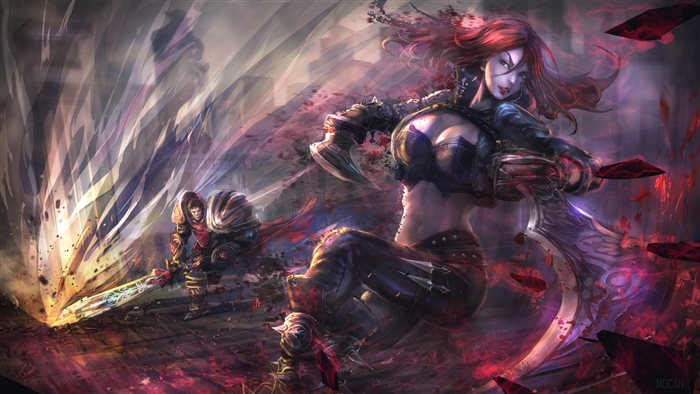 Katarina vs. Garen from League of Legends 4K