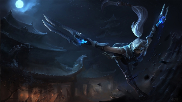 Silverfang Akali from League of Legends 4K