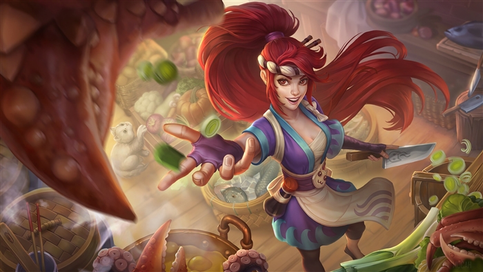 Sashimi Akali from League of Legends 4K