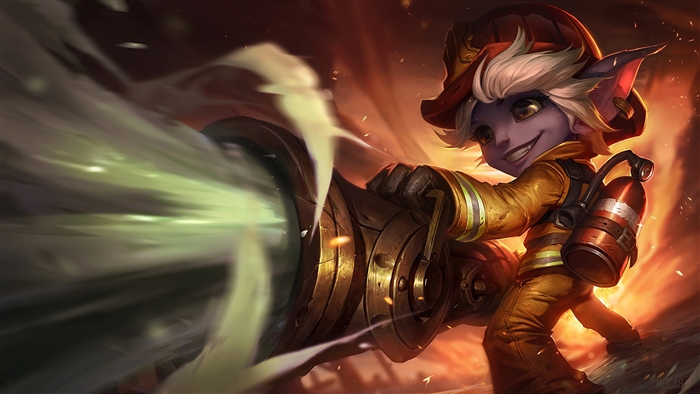 Firefighter Tristana from League of Legends 4K