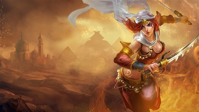 Sandstorm Katarina from League of Legends 4K