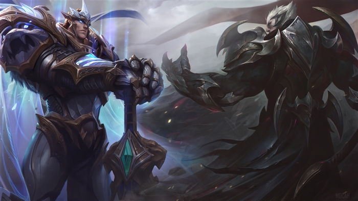 God King Garen and God King Darius from League of Legends 4K