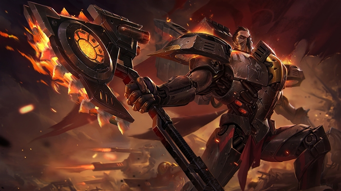 Dreadnova Darius from League of Legends 4K