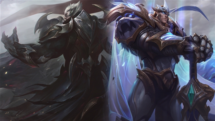 God King Darius and God King Garen from League of Legends 4K
