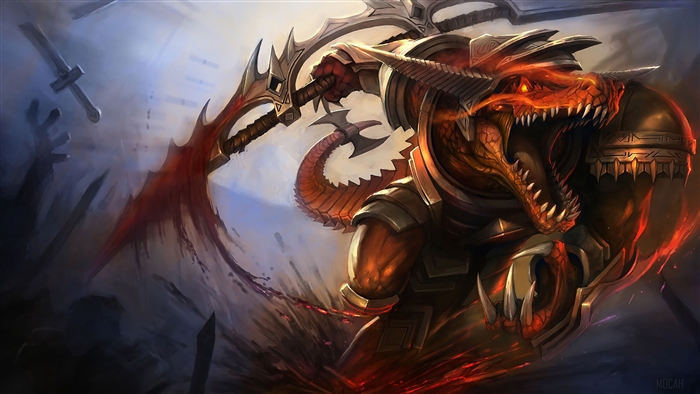 Bloodfury Renekton from League of Legends 4K
