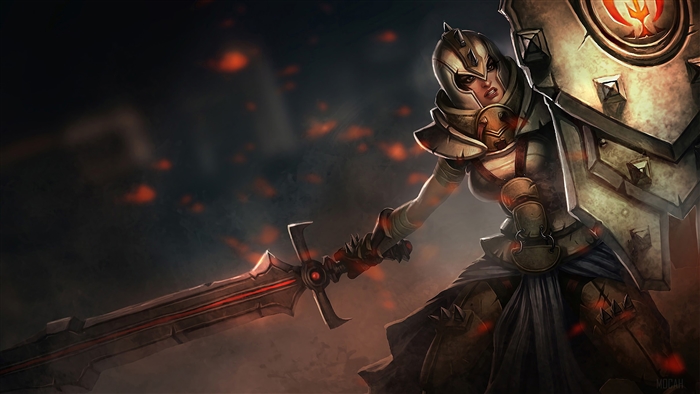Defender Leona from League of Legends 4K
