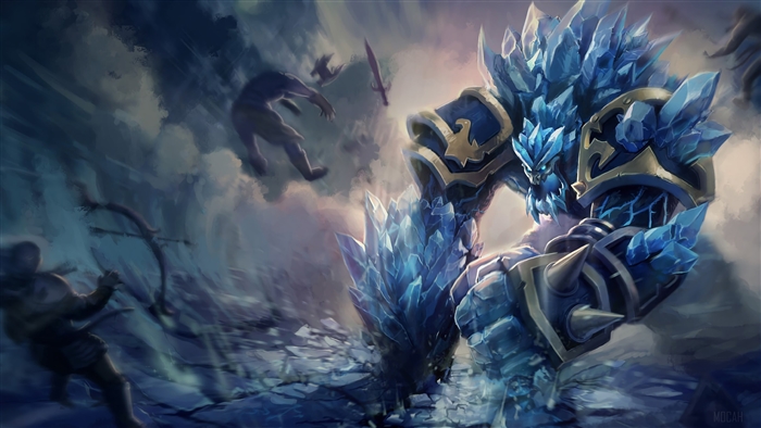 Glacial Malphite from League of Legends 4K