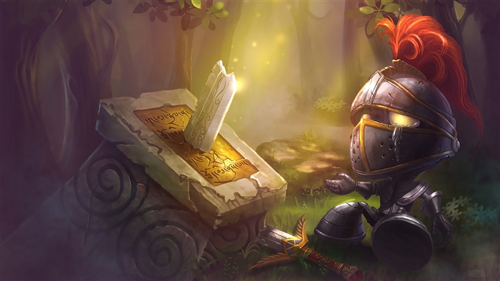 Little Knight Amumu from League of Legends 4K