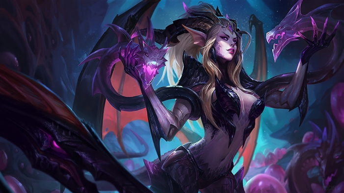 Dragon Sorceress Zyra from League of Legends 4K