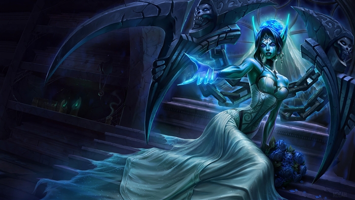 Ghost Bride Morgana from League of Legends 4K