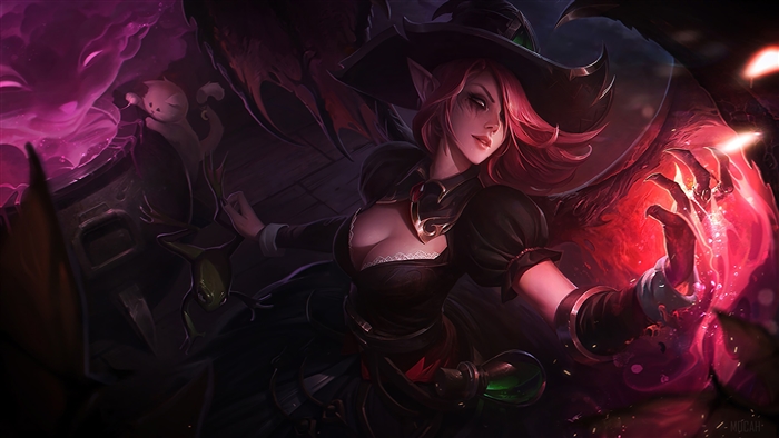 Bewitching Morgana from League of Legends 4K