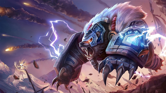 Runeguard Volibear from League of Legends 4K
