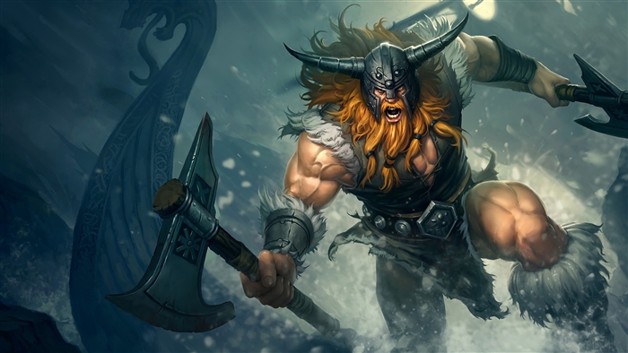 Olaf from League of Legends 4K