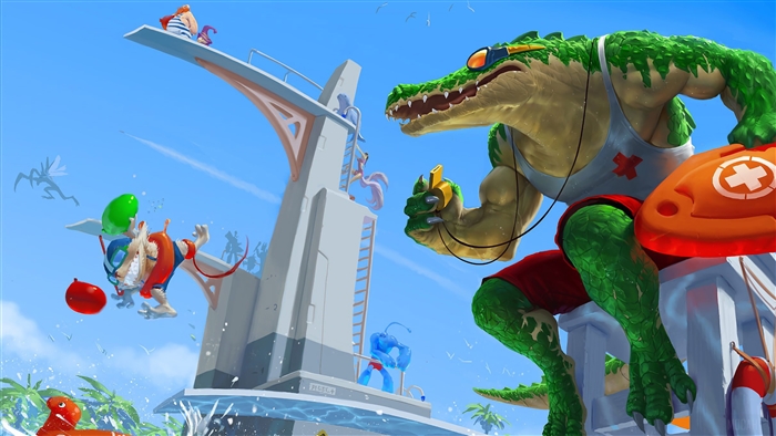 Pool Party Renekton from League of Legends 4K