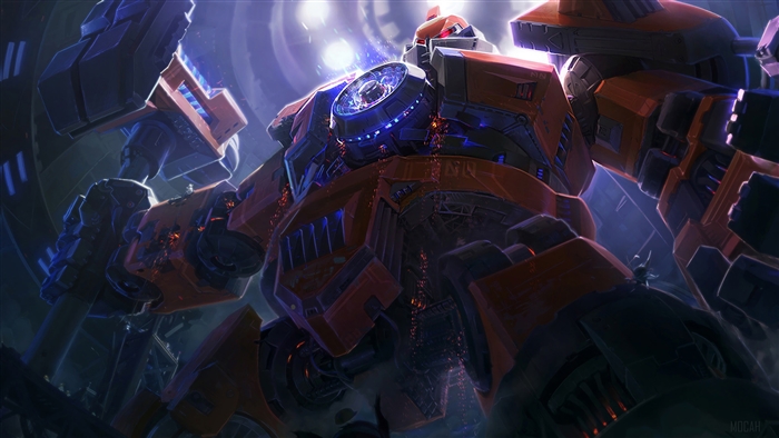 Mecha Zero Sion from League of Legends 4K
