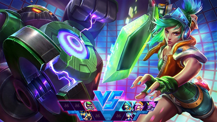 Arcade Riven and Blitzcrank from League of Legends 4K