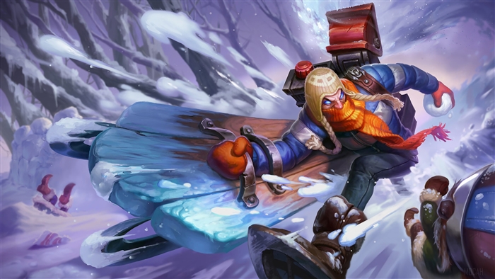 Snow Day Singed from League of Legends 4K