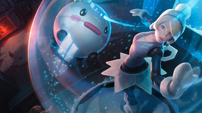 Winter Wonder Orianna from League of Legends 4K