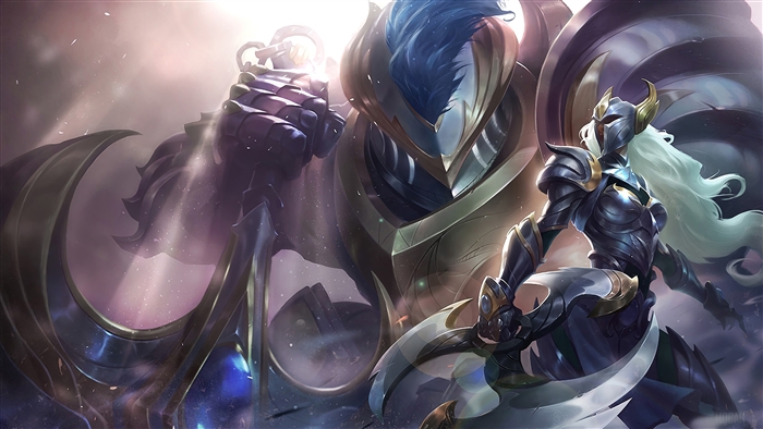 Warden Sivir and Nautilus from League of Legends 4K
