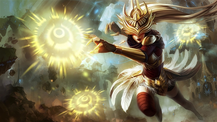 Justicar Syndra from League of Legends 4K