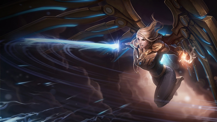 Aether Wing Kayle from League of Legends 4K