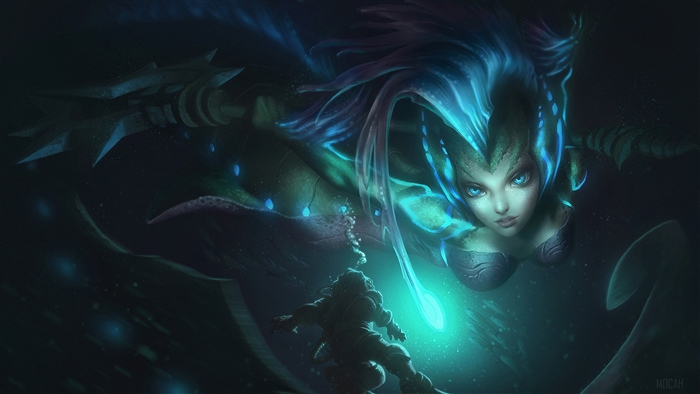 Deep Sea Nami from League of Legends 4K