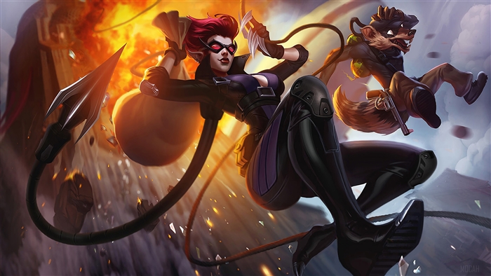 Safecracker Evelynn and Pickpocket Twitch from League of Legends 4K