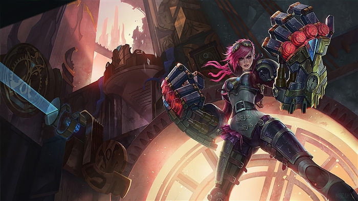 Vi from League of Legends Splash Art 4K