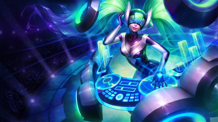 DJ Sona from League of Legends 4K