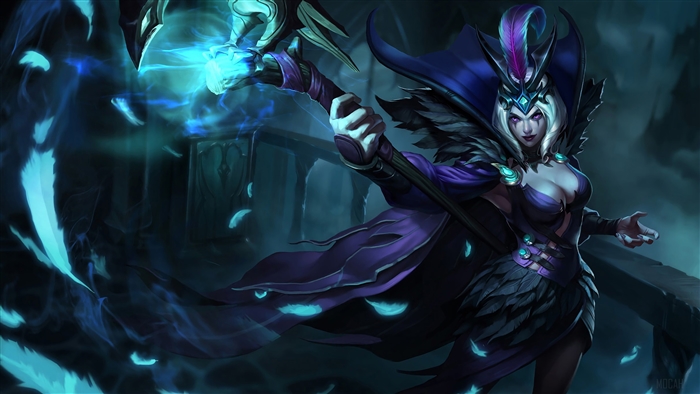 Ravenborn LeBlanc from League of Legends 4K
