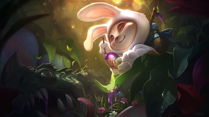 Cottontail Teemo from League of Legends 4K