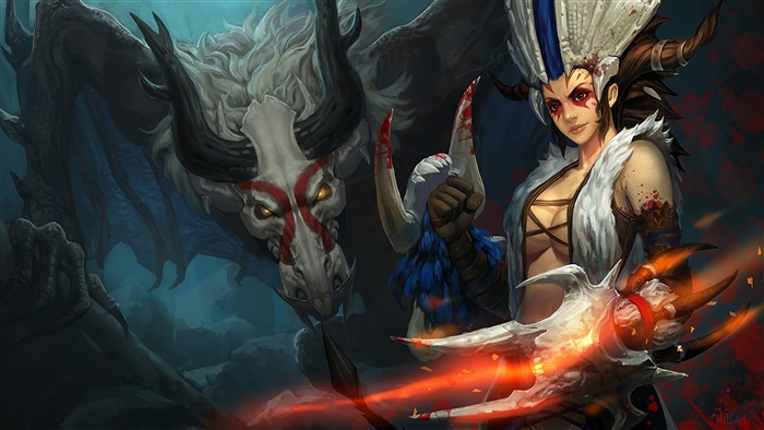 Boneclaw Shyvana from League of Legends 4K