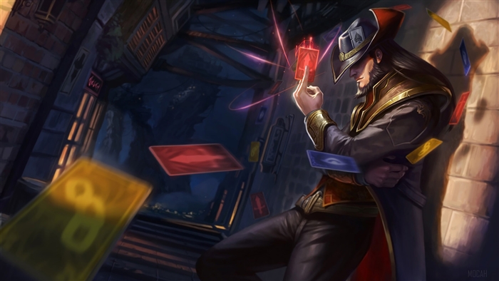 Twisted Fate from League of Legends Splash Art 4K