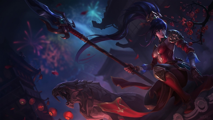 Warring Kingdoms Nidalee from League of Legends 4K