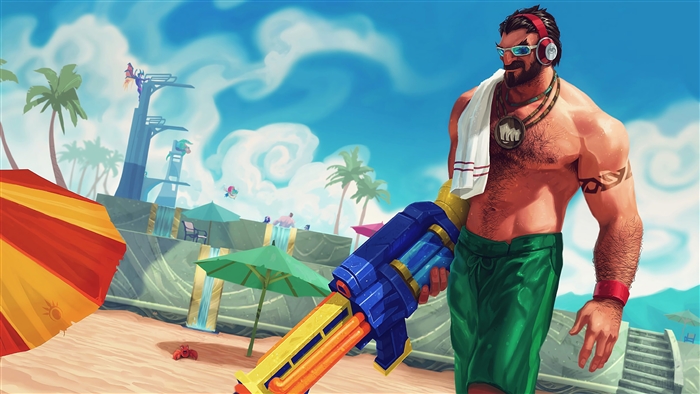 Pool Party Graves from League of Legends 4K