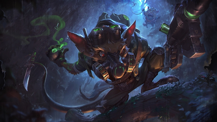 Omega Squad Twitch from League of Legends Art 4K