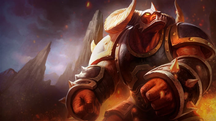 Infernal Alistar from League of Legends 4K