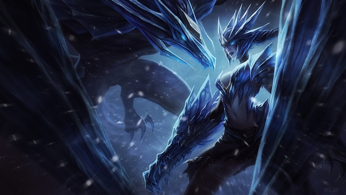 Ice Drake Shyvana from League of Legends 4K