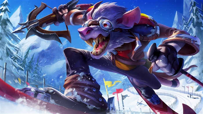 Twitch from League of Legends skiing