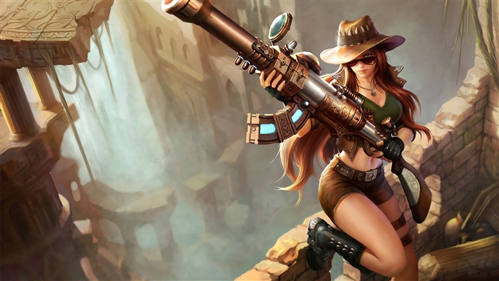 Safari Caitlyn from League of Legends 4K