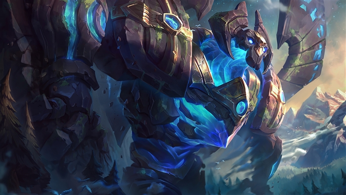 Enchanted Galio from League of Legends 4K