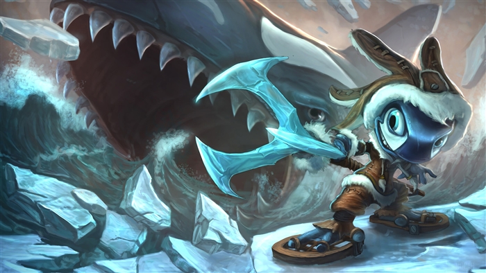 Tundra Fizz from League of Legends 4K
