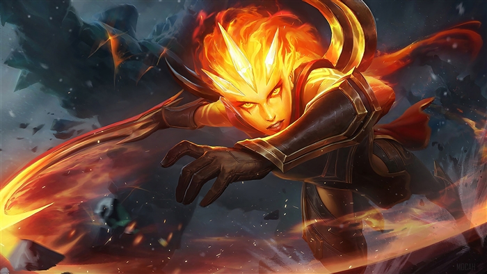 Infernal Diana from League of Legends 4K
