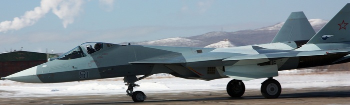 Sukhoi T-50 Russian Stealth Fighter Jet