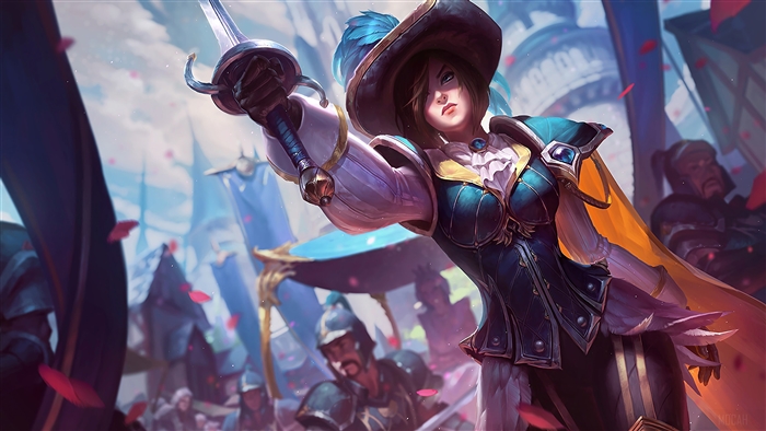 Royal Guard Fiora League of Legends 4K Splash Art