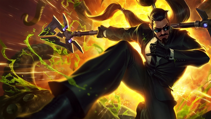 Secret Agent Xin Zhao from League of Legends 4K