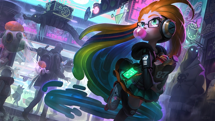 Cyber Pop Zoe from League of Legends 4K