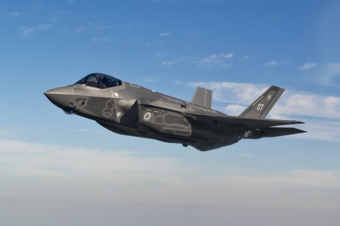 F-35 Lightning II fighter jet in flight
