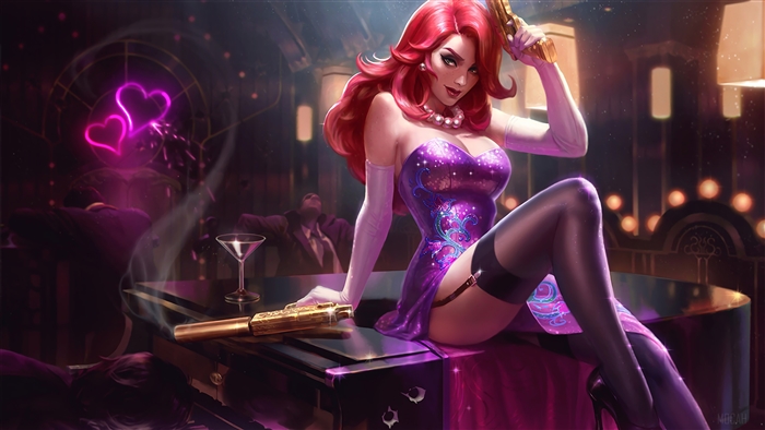 Secret Agent Miss Fortune from League of Legends 4K